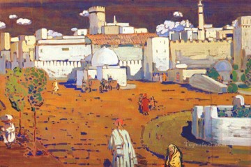 純粋に抽象的 Painting - アラブタウンの要約